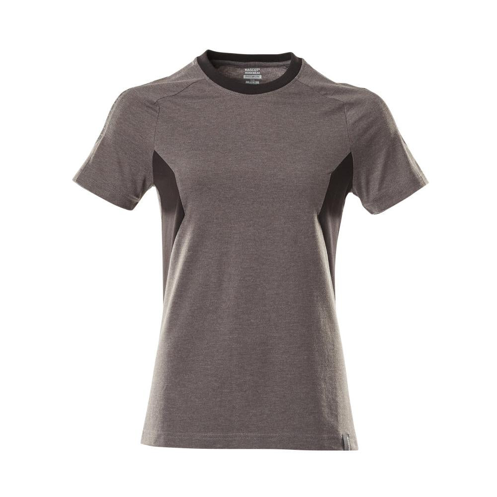 T-shirt, koszulka damska, kolor ciemny antracyt/czarny