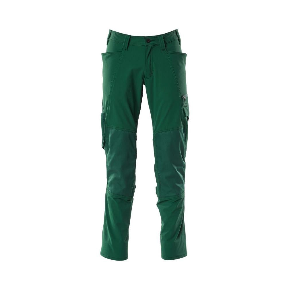 Spodnie, kieszenie na kolanach, spodnie ULTIMATE STRETCH, kolor zielony
