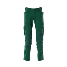 Spodnie, kieszenie na kolanach, spodnie ULTIMATE STRETCH, kolor zielony