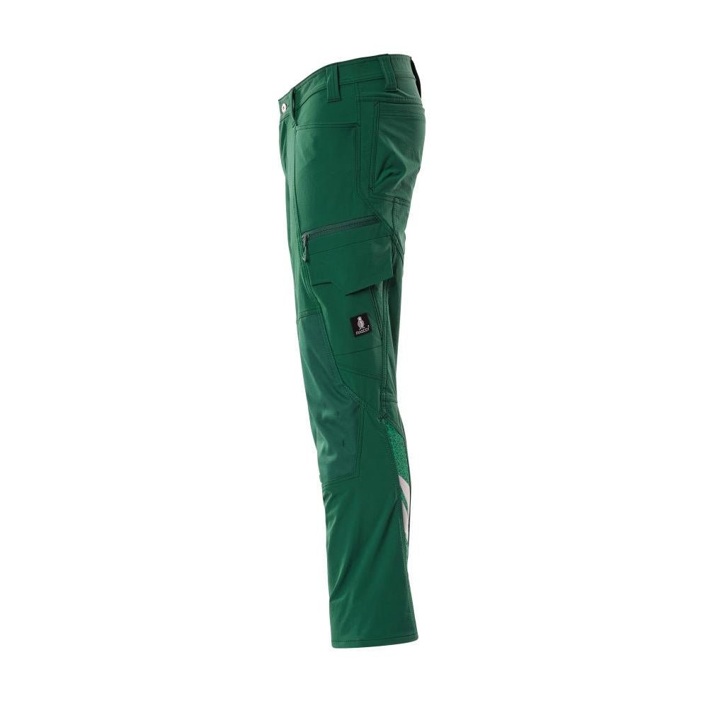 Spodnie, kieszenie na kolanach, spodnie ULTIMATE STRETCH, kolor zielony