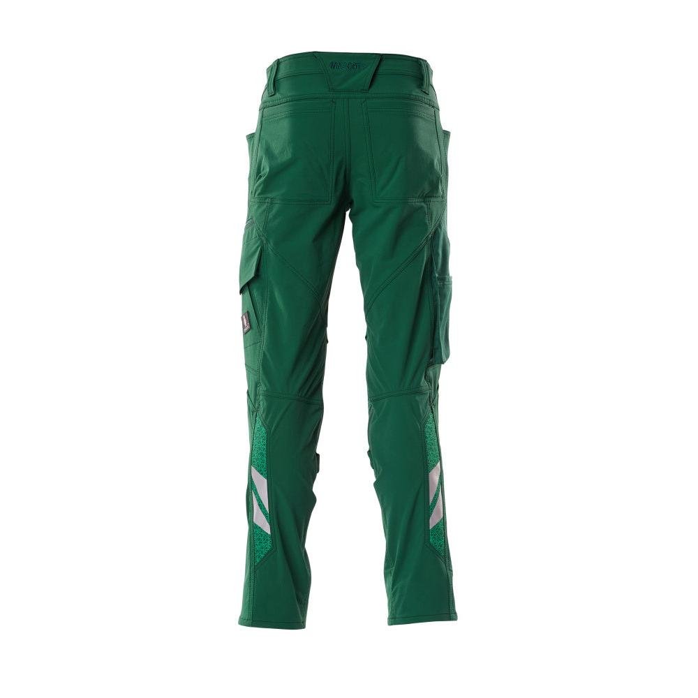 Spodnie, kieszenie na kolanach, spodnie ULTIMATE STRETCH, kolor zielony