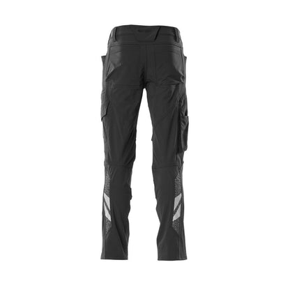Spodnie, kieszenie na kolanach, spodnie ULTIMATE STRETCH, czarne