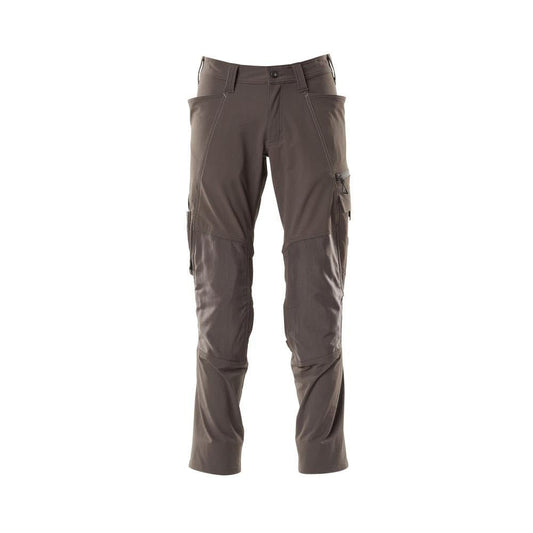 Spodnie, kieszenie na kolanach, spodnie ULTIMATE STRETCH, kolor ciemny antracyt