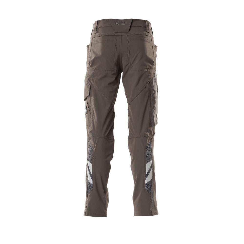 Spodnie, kieszenie na kolanach, spodnie ULTIMATE STRETCH, kolor ciemny antracyt
