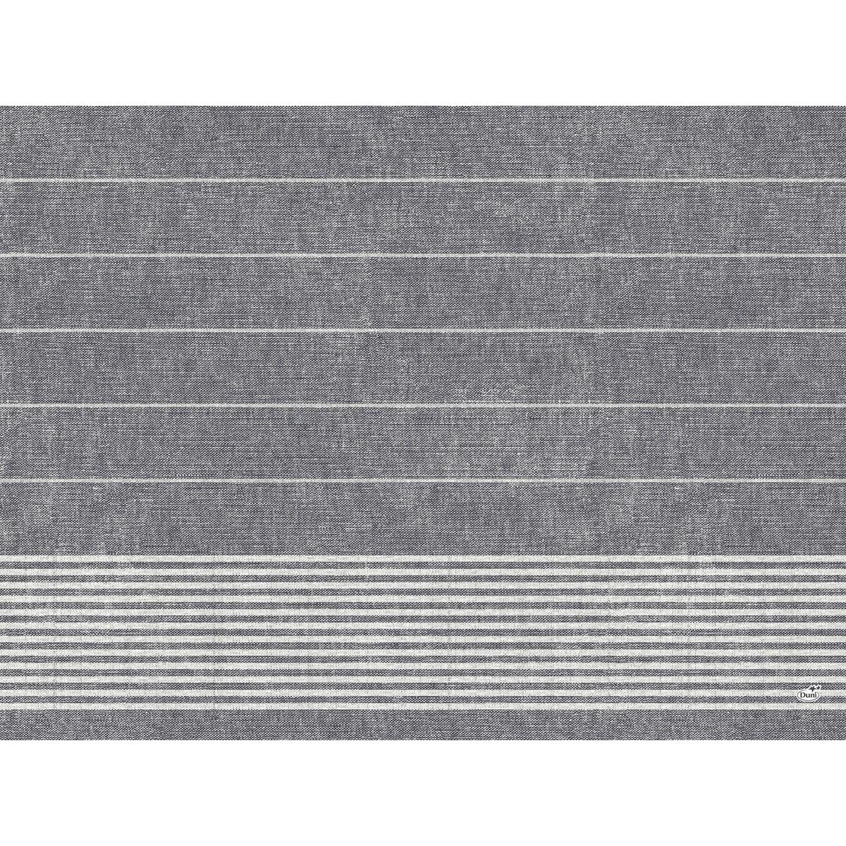 Papierowa podkładka stołowa 30x40 cm w ciemnoszarym kolorze od Duni GmbH zachwyca białym wzorem linii i gęstszym wzorem linii na dolnym brzegu - idealna na eventy, przyjęcia i do restauracji. Opakowanie zawiera 250 sztuk.