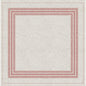 Serwety Dunisilk 84 x 84 cm Cocina bordeaux firmy Duni GmbH mają beżowe tło o strukturze i cienkie czerwone linie tworzące koncentryczne kwadraty - idealne jako elegancka dekoracja stołu lub do stylowych efektów obramowania warstwowego. Opakowanie zawiera 20 sztuk.