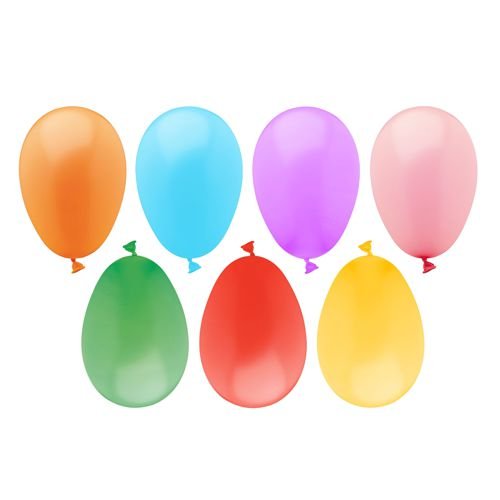 PAPSTAR Balony w różnych kolorach (opakowanie zawierające 100 sztuk) od PAPSTAR Płotki w kolorowych barwach idealnie nadają się do zabawy w wodne bitwy i letnich imprez – doskonale prezentują się na białym tle.