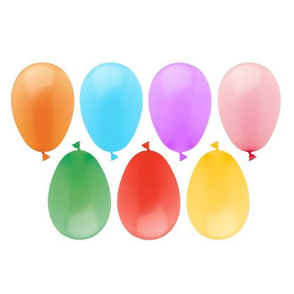 PAPSTAR Balony w różnych kolorach (opakowanie zawierające 100 sztuk) od PAPSTAR Płotki w kolorowych barwach idealnie nadają się do zabawy w wodne bitwy i letnich imprez – doskonale prezentują się na białym tle.