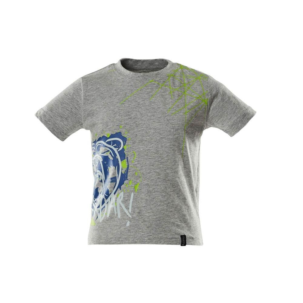 T-shirt dziecięcy, z nadrukiem T-shirt dziecięcy, szary w cętki
