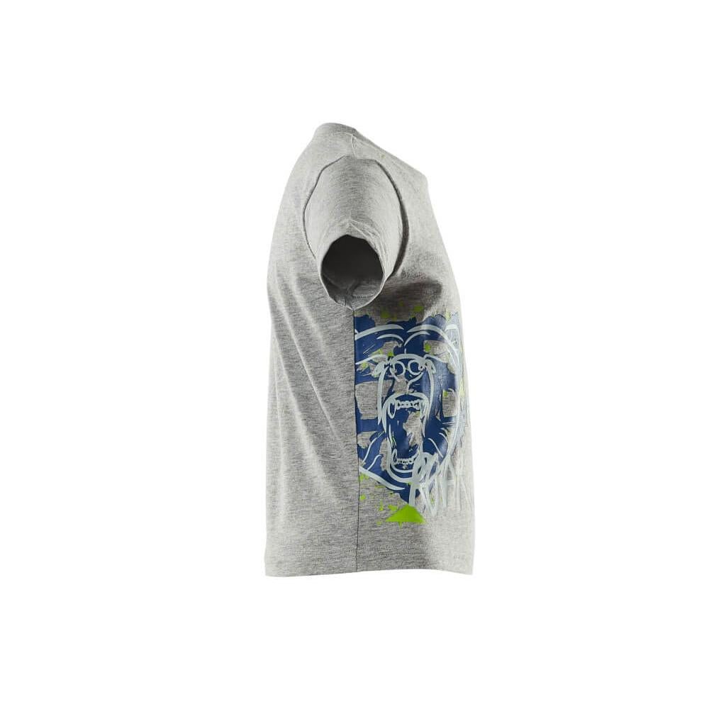 T-shirt dziecięcy, z nadrukiem T-shirt dziecięcy, szary w cętki