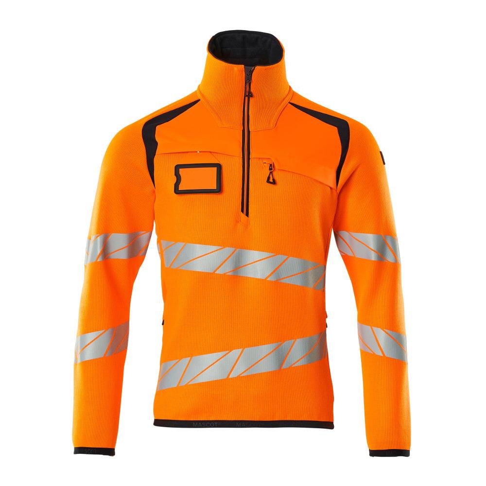 Sweter z dzianiny z krótkim swetrem z zamkiem błyskawicznym