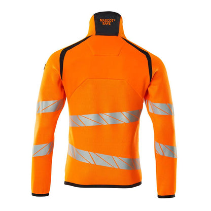 Sweter z dzianiny z krótkim swetrem z zamkiem błyskawicznym