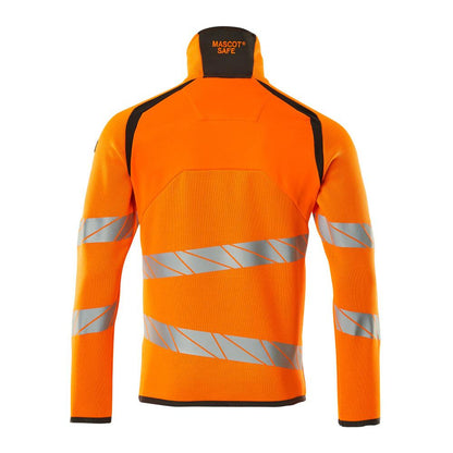 Sweter z dzianiny z krótkim swetrem z zamkiem błyskawicznym