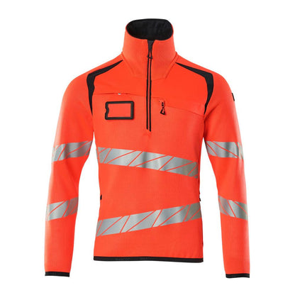 Sweter z dzianiny z krótkim swetrem z zamkiem błyskawicznym