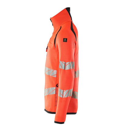 Sweter z dzianiny z krótkim swetrem z zamkiem błyskawicznym