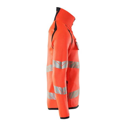Sweter z dzianiny z krótkim swetrem z zamkiem błyskawicznym