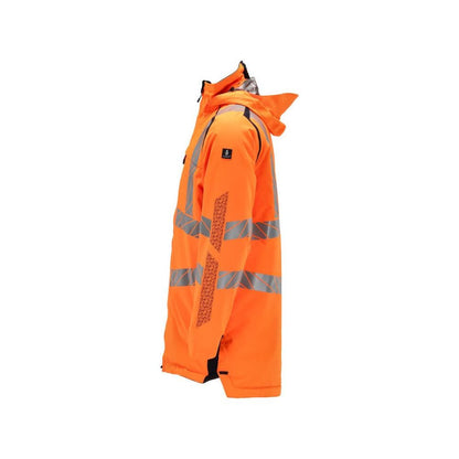 Parka z podszewką CLIMASCOT®, lekka parka, odblaskowa pomarańczowa/czarno-niebieska