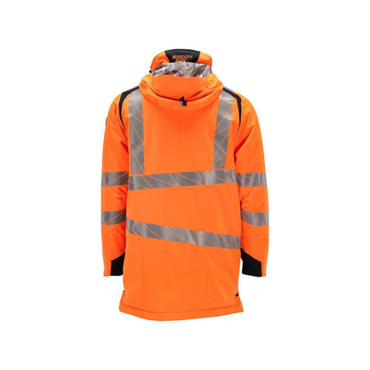 Parka z podszewką CLIMASCOT®, lekka parka, odblaskowa pomarańczowa/czarno-niebieska