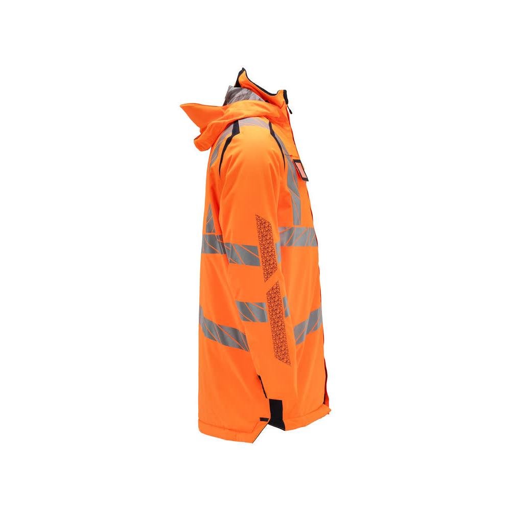 Parka z podszewką CLIMASCOT®, lekka parka, odblaskowa pomarańczowa/czarno-niebieska