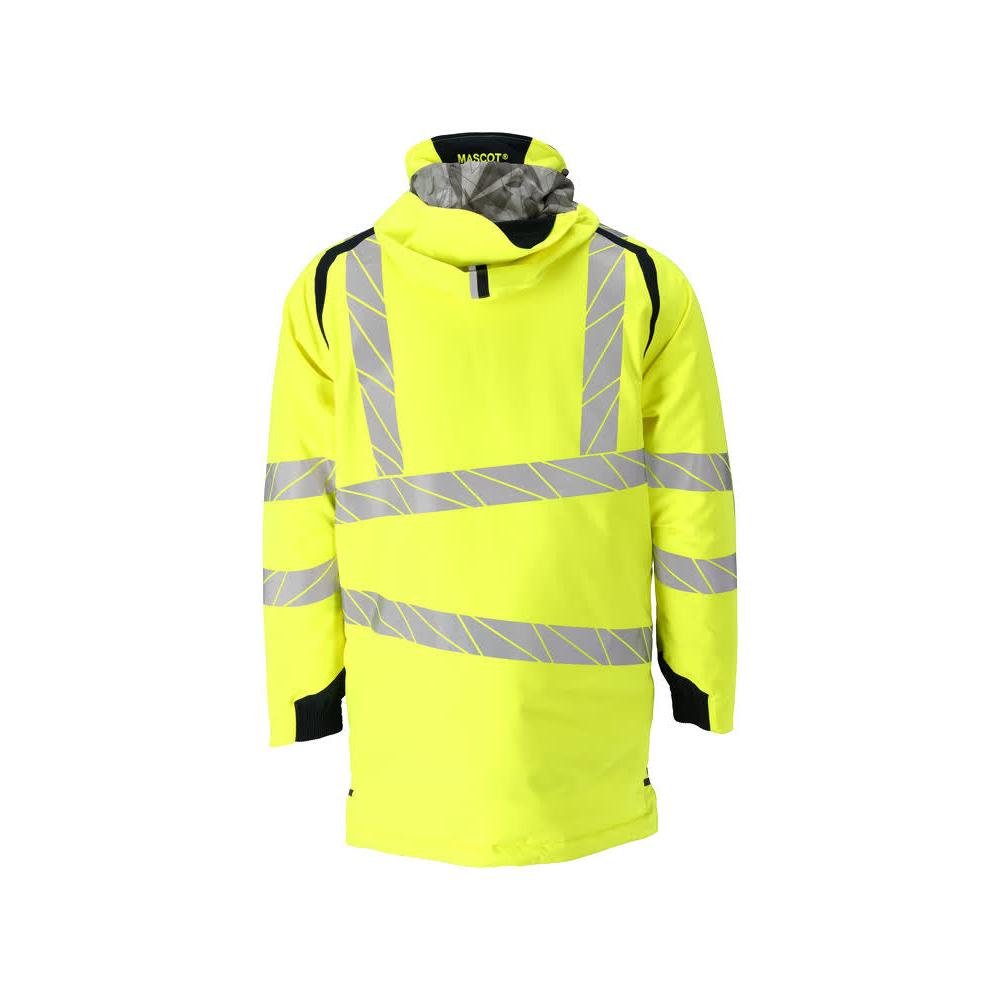 Parka CLIMASCOT® z podszewką, lekka parka, odblaskowa żółto/czarno-niebieska