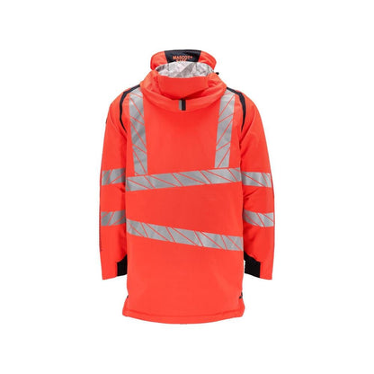 Parka CLIMASCOT® z podszewką, lekka parka, odblaskowa czerwono/czarno-niebieska