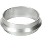 Srebrny metalowy pierścień, lekko stożkowy z gładką, polerowaną powierzchnią, podobny do kasety Duni GmbH DF5 ø 90 mm Srebrny (1 sztuka).