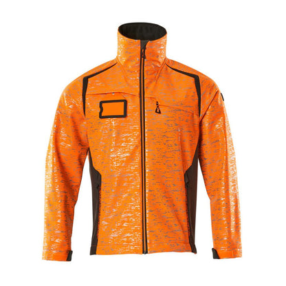 Kurtka typu softshell z efektami odblaskowymi. Kurtka typu softshell