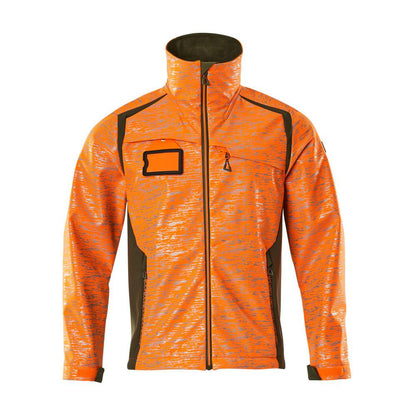 Kurtka typu softshell z efektami odblaskowymi. Kurtka typu softshell