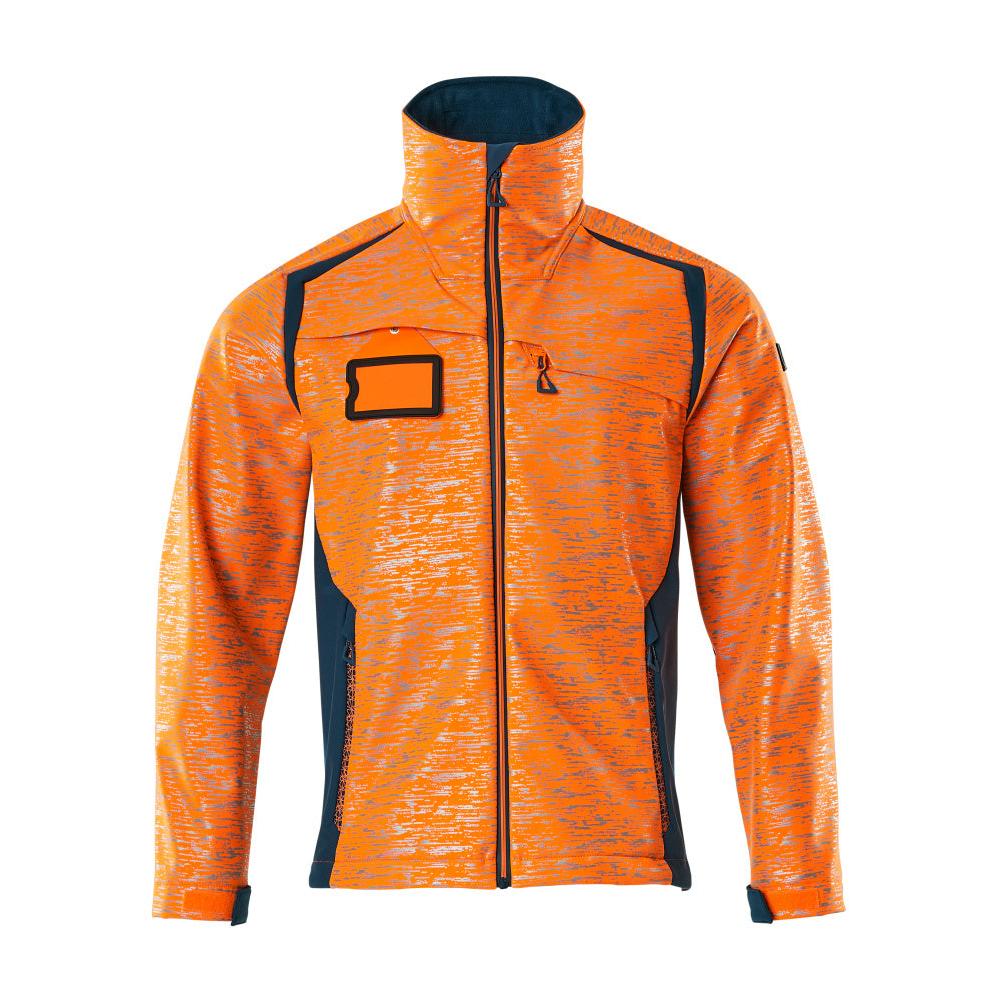 Kurtka typu softshell z efektami odblaskowymi. Kurtka typu softshell