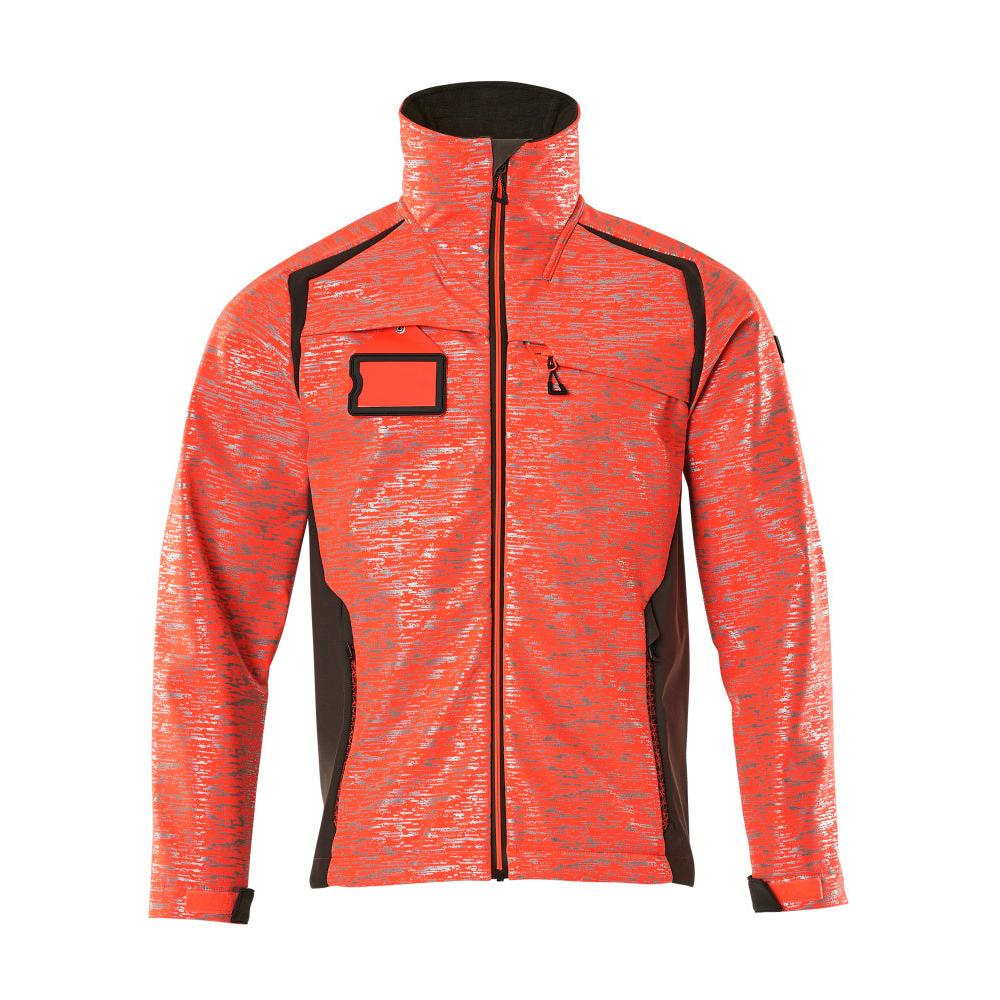 Kurtka typu softshell z efektami odblaskowymi. Kurtka typu softshell