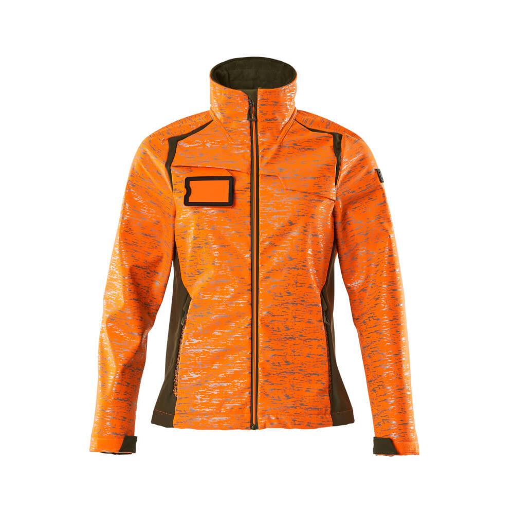 Kurtka Soft Shell z efektami odblaskowymi, damska kurtka typu softshell