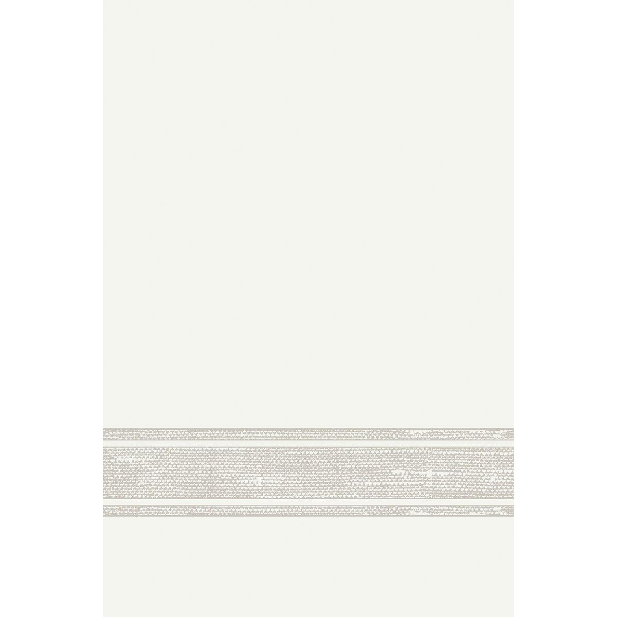 Jednokolorowe, kremowe tło z beżowym, wzorzystym paskiem w dolnej części - idealne do prezentacji serwetek Dunilin 40 x 60 cm 1/4 fałda firmy Duni GmbH jako część wyrafinowanej dekoracji stołu.