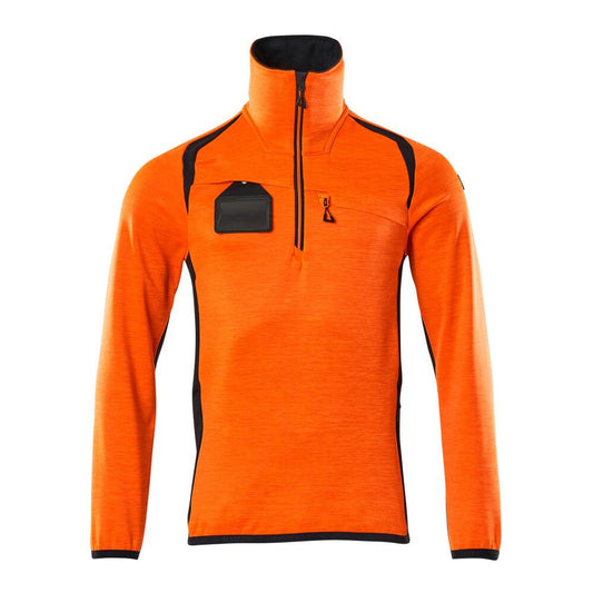 Polarowy sweter z krótką kurtką z mikropolaru zapinaną na zamek