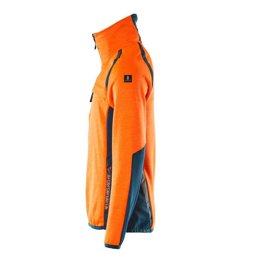 Polarowy sweter z krótką kurtką z mikropolaru zapinaną na zamek