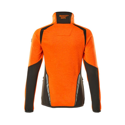 Polarowy sweter zapinany na krótki zamek, damska kurtka z mikropolaru