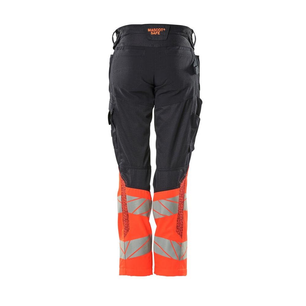Spodnie damskie, DIAMOND, kieszenie na kolanach, spodnie ze stretchem