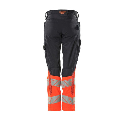 Spodnie damskie, DIAMOND, kieszenie na kolanach, spodnie ze stretchem