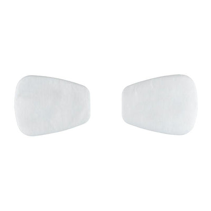 Dwa białe, trapezoidalne filtry cząsteczkowe 3M™ 5925, P2 od 3M Deutschland GmbH są przedstawione obok siebie na jednolicie białym tle - idealne do ochrony przed pyłem. Opakowanie zawiera 10 par/opakowanie (1 sztuka).