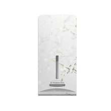 Die Kimberly-Clark Professional™ Icon™ Dispenser Faceplate - FTT von Kimberly-Clark GmbH (27,80 x 13,10 x 1,40 cm) zeichnet sich durch ein dezentes Marmordesign und ein vertikales Sichtfenster aus, das sich ideal in jedes Waschraumdekor einfügt.