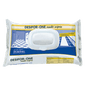 Opakowanie Dr. Schnell DESIFOR-ONE MULTI WIPES chusteczek do dezynfekcji powierzchni (100 chusteczek) od DR.SCHNELL GmbH & Co. KGaA jest przedstawione w białym opakowaniu z niebieskimi i żółtymi akcentami i nosi napis "ograniczona wirusobójczość PLUS" do czyszczenia i dezynfekcji.