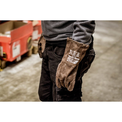 NITRAS SAFE PRO, rękawice spawalnicze, brązowe, EN 388, EN 12477 dwoina | Opakowanie (12 par)