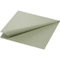 Serwetka papierowa 33x33 3-warstwowa 1/4 pistacjowo-zielona od Duni GmbH z subtelnym tłoczonym brzegiem jako stylowa dekoracja stołu, wysokiej jakości i idealnie zaprezentowana - opakowanie z 250 sztuk.