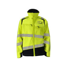 Kurtka Soft Shell Kurtka Soft Shell Multisafe, odblaskowa żółto/czarno-niebieska