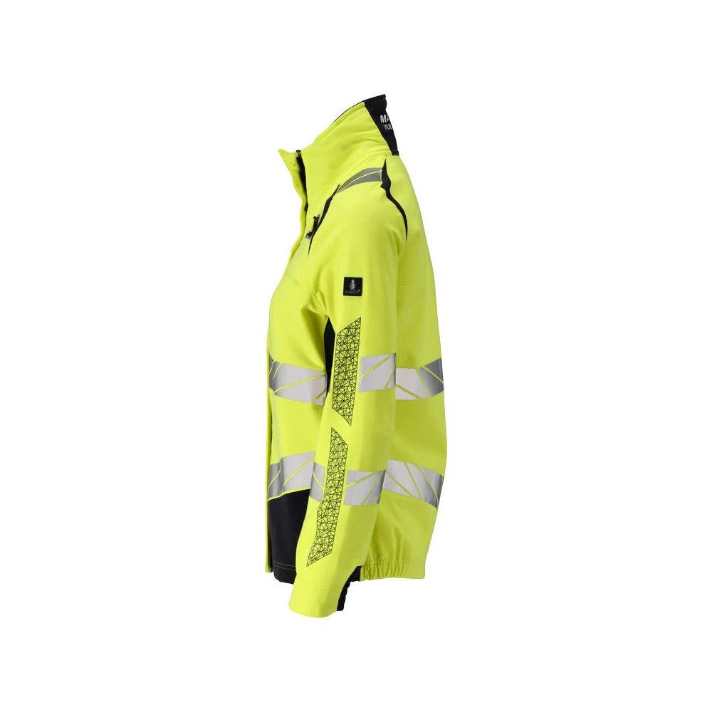 Kurtka damska, kurtka robocza ULTIMATE STRETCH Multisafe, odblaskowa żółto/czarno-niebieska