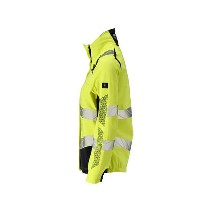 Kurtka damska, kurtka robocza ULTIMATE STRETCH Multisafe, odblaskowa żółto/czarno-niebieska