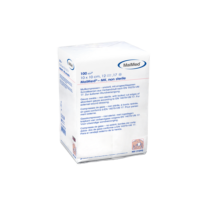 MaiMed-MK-kompresy z gazy niesterylne po 100 sztuk/worek papierowy