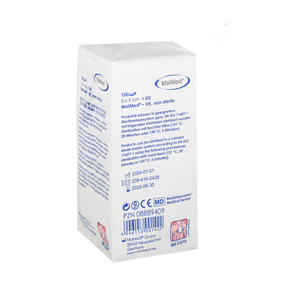 Kompresy flizelinowe niesterylne MaiMed-VK po 100 sztuk/worek papierowy