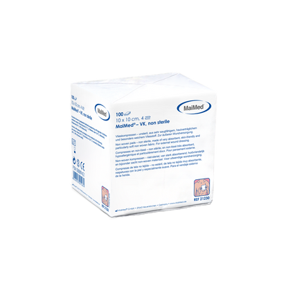 Kompresy flizelinowe niesterylne MaiMed-VK po 100 sztuk/worek papierowy