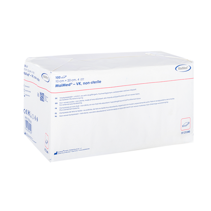 Kompresy flizelinowe niesterylne MaiMed-VK po 100 sztuk/worek papierowy