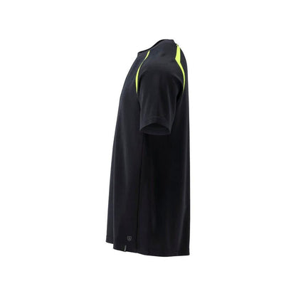T-shirt, nowoczesny krój T-shirt Multisafe, czarno-niebieski/hi-vis-żółty